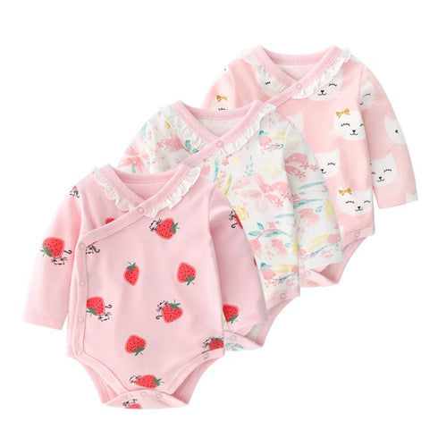 Baby Girl Long Sleeve Jumpsuit Baby Cute Printed Fart Jacket